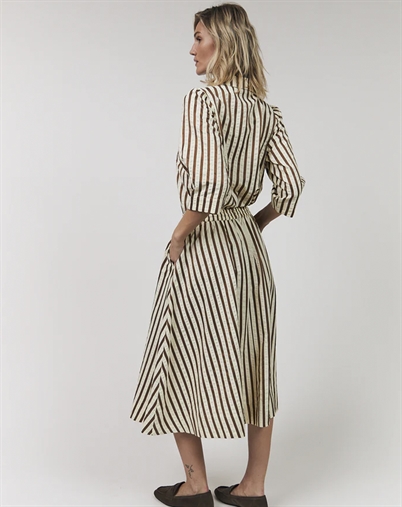 Lollys Laundry - BristolLL Midi Nederdel - Dark Mokka